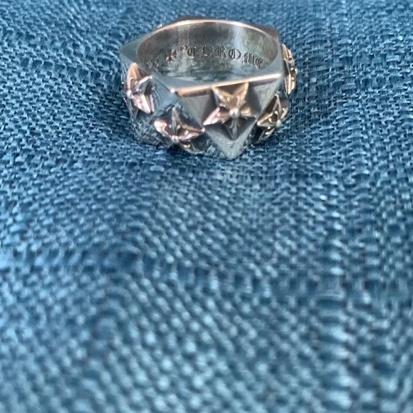 Chrome Hearts Five Star Pentagon Faceted Ring